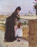 Berthe Morisot On the Balcony oil on canvas